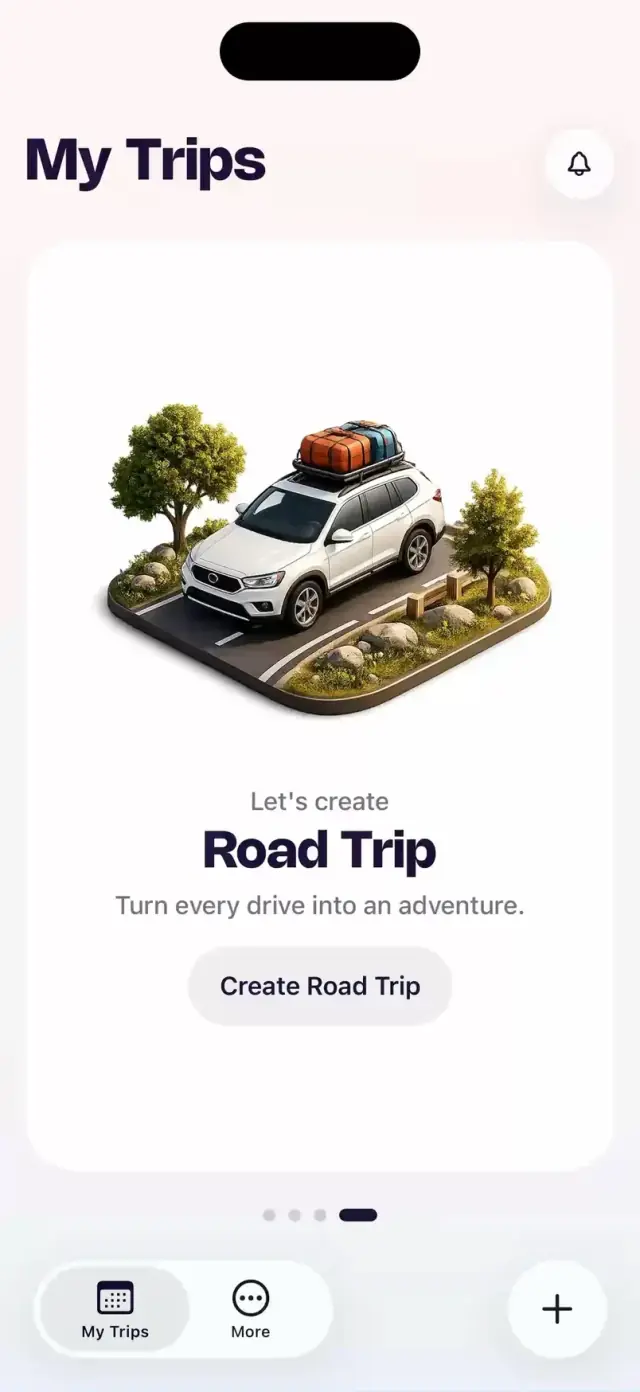 Tripin app walkthrough: answering a few questions to the AI assistant, which then builds an LA to Miami road trip